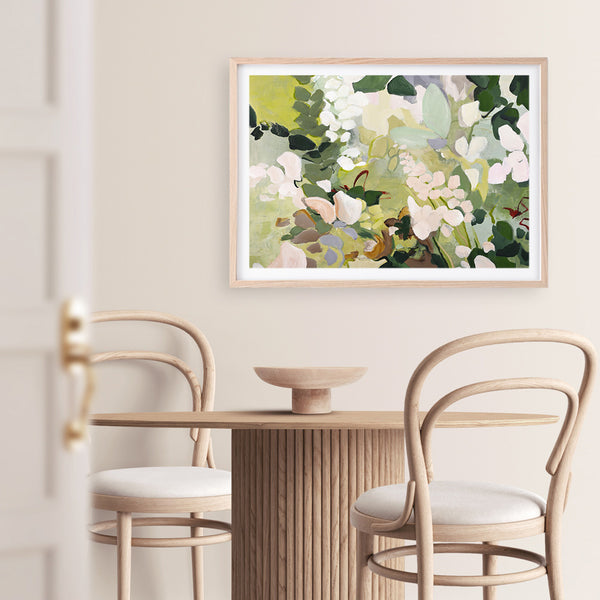 Green Garden Variation Art Print