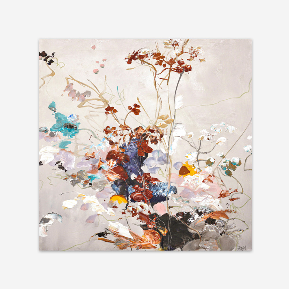 Abstract Flower 3 (Square) Art Print