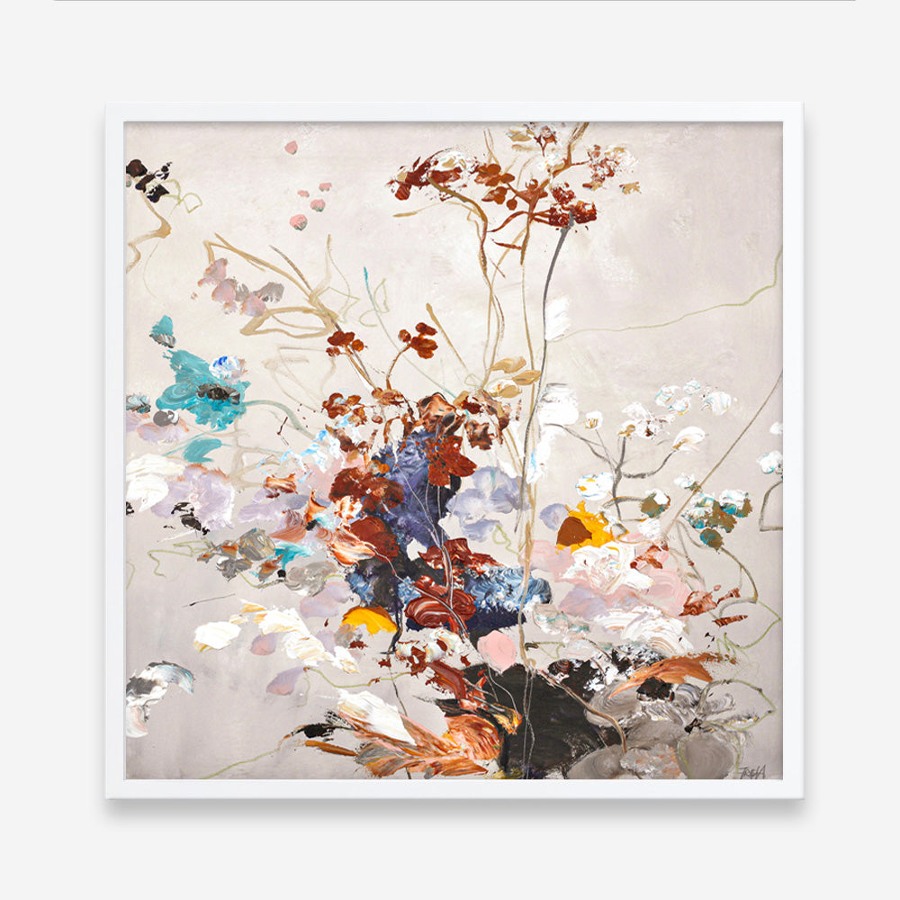 Abstract Flower 3 (Square) Art Print