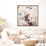 Abstract Flower 3 (Square) Canvas Print