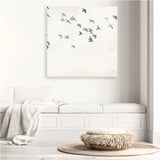 Pigeons Sky (Square) Canvas Print