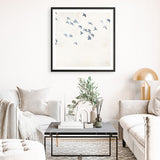 Pigeons Sky (Square) Art Print