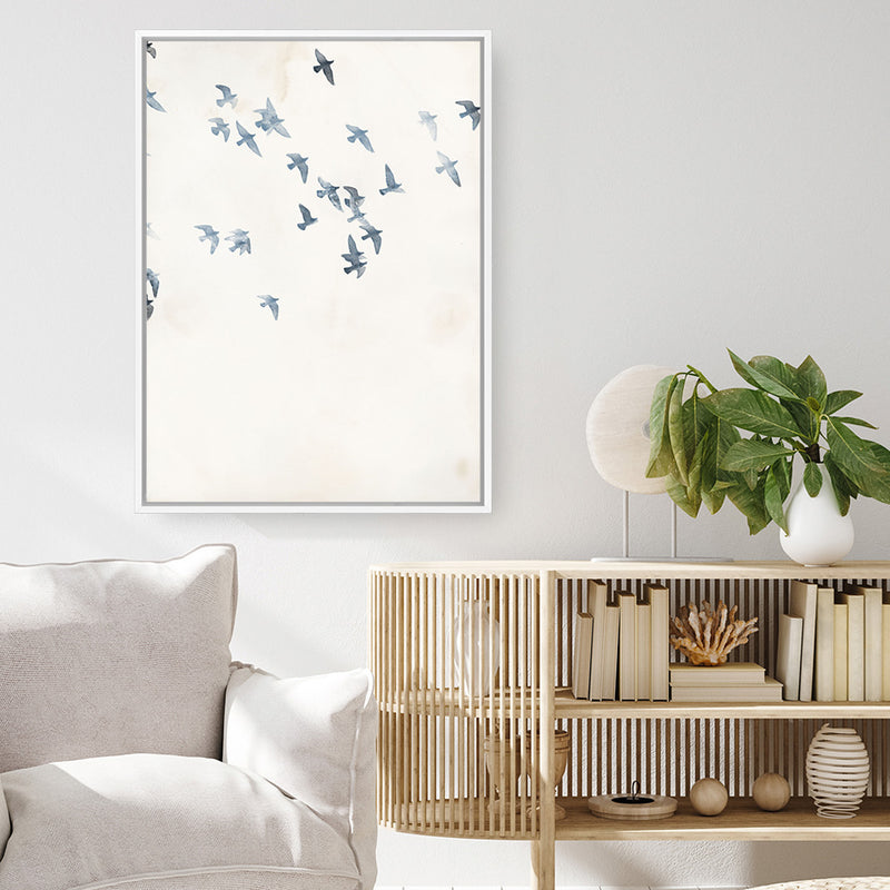 Pigeons Sky Canvas Print