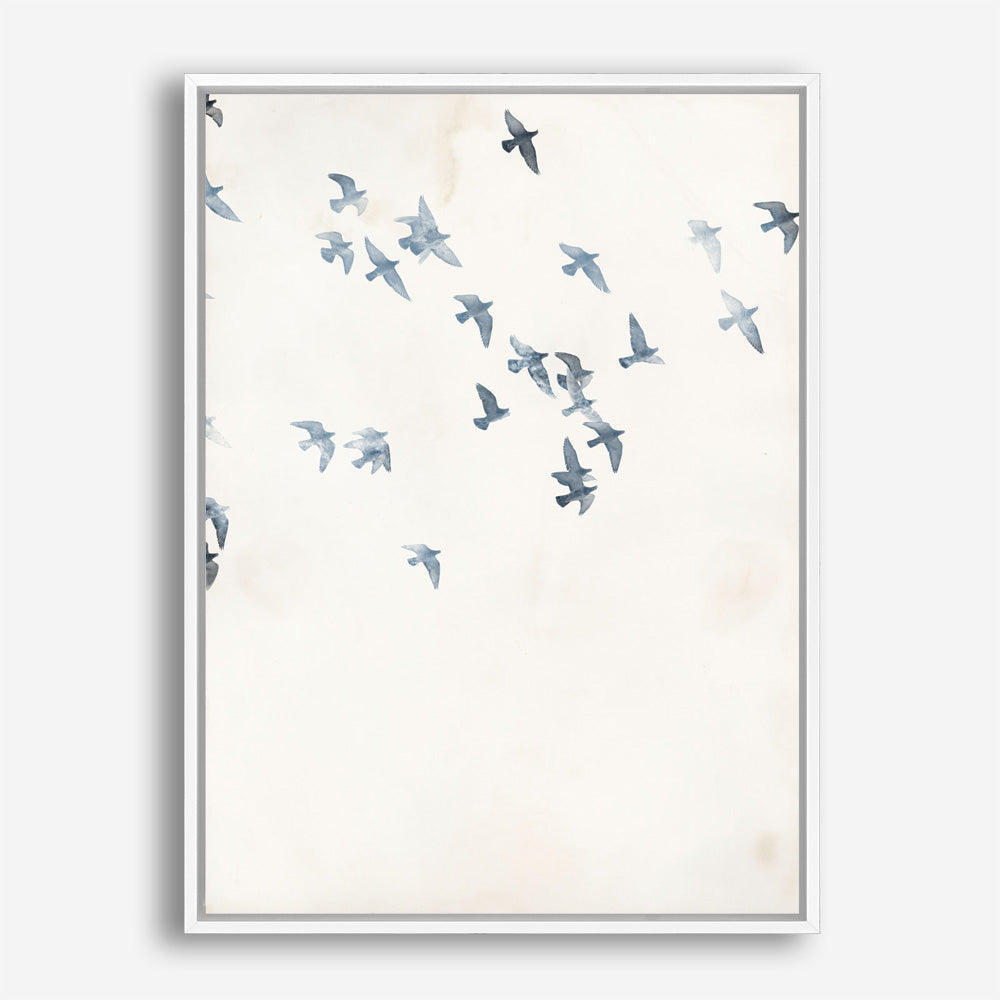 Pigeons Sky Canvas Print