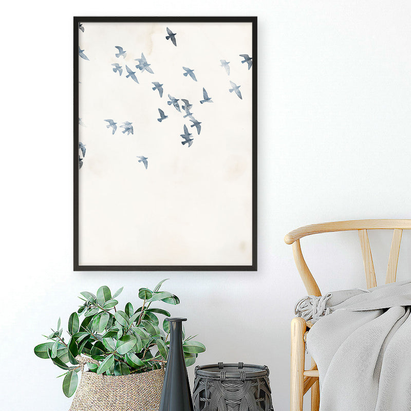 Pigeons Sky Art Print