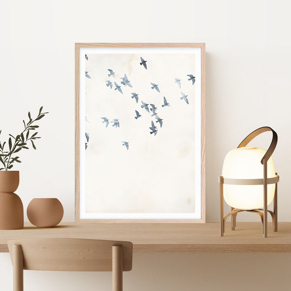 Pigeons Sky Art Print