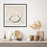 Fine Line 5 (Square) Art Print
