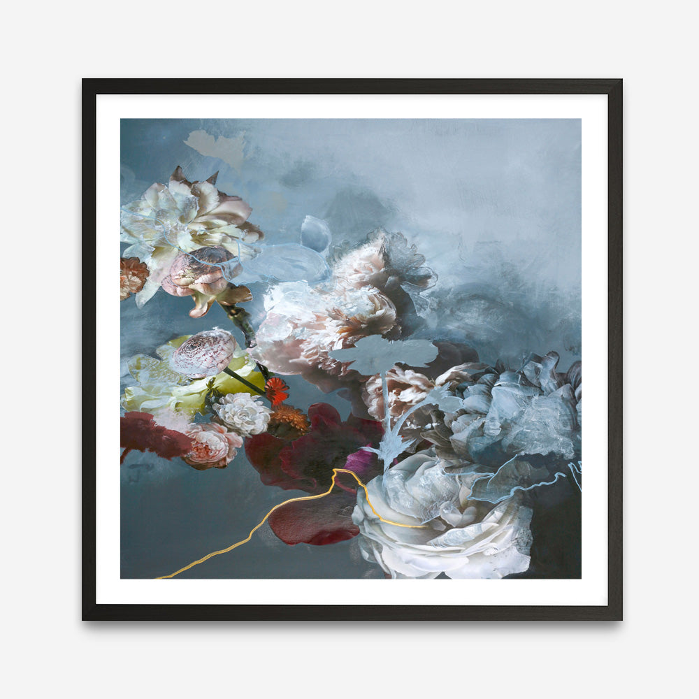 Haute Couture Blue (Square) Art Print