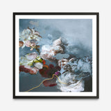 Haute Couture Blue (Square) Art Print