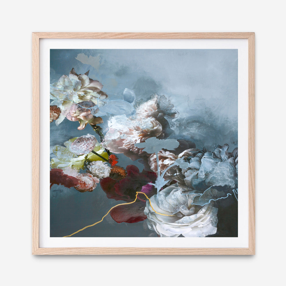 Haute Couture Blue (Square) Art Print