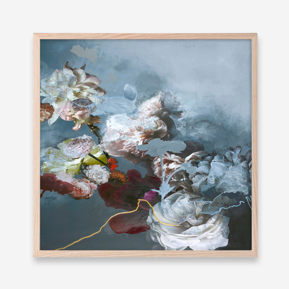 Haute Couture Blue (Square) Art Print