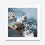 Haute Couture Blue (Square) Art Print