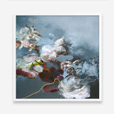 Haute Couture Blue (Square) Art Print