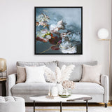 Haute Couture Blue (Square) Canvas Print