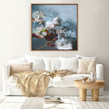 Haute Couture Blue (Square) Canvas Print