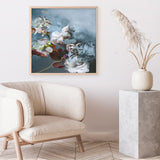 Haute Couture Blue (Square) Art Print