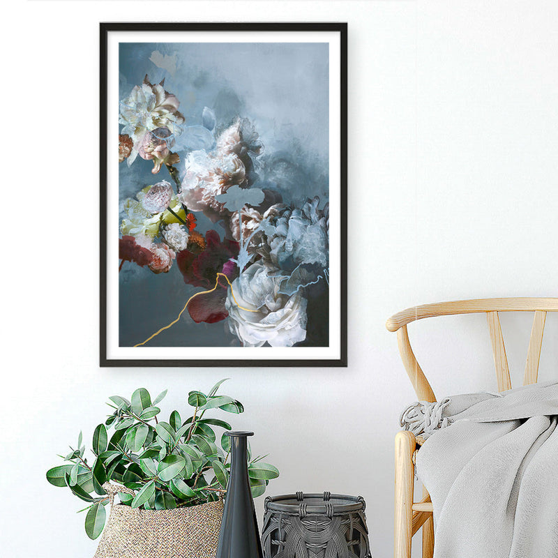Haute Couture Blue Art Print