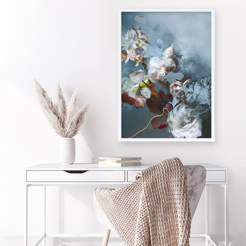 Haute Couture Blue Art Print