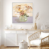 Pastel Flower 2 (Square) Canvas Print