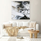 Black and White 1 (Square) Canvas Print