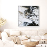 Black and White 1 (Square) Canvas Print