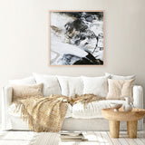 Black and White 1 (Square) Art Print