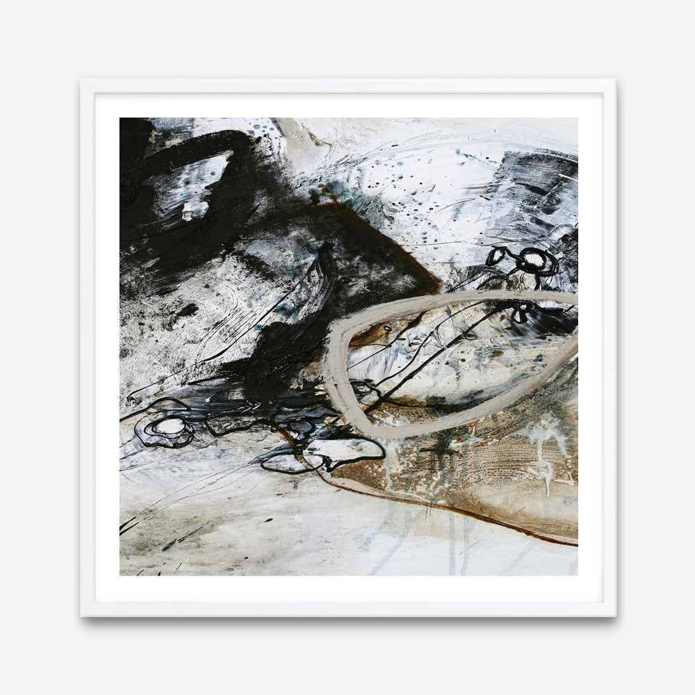 Black and White 2 (Square) Art Print