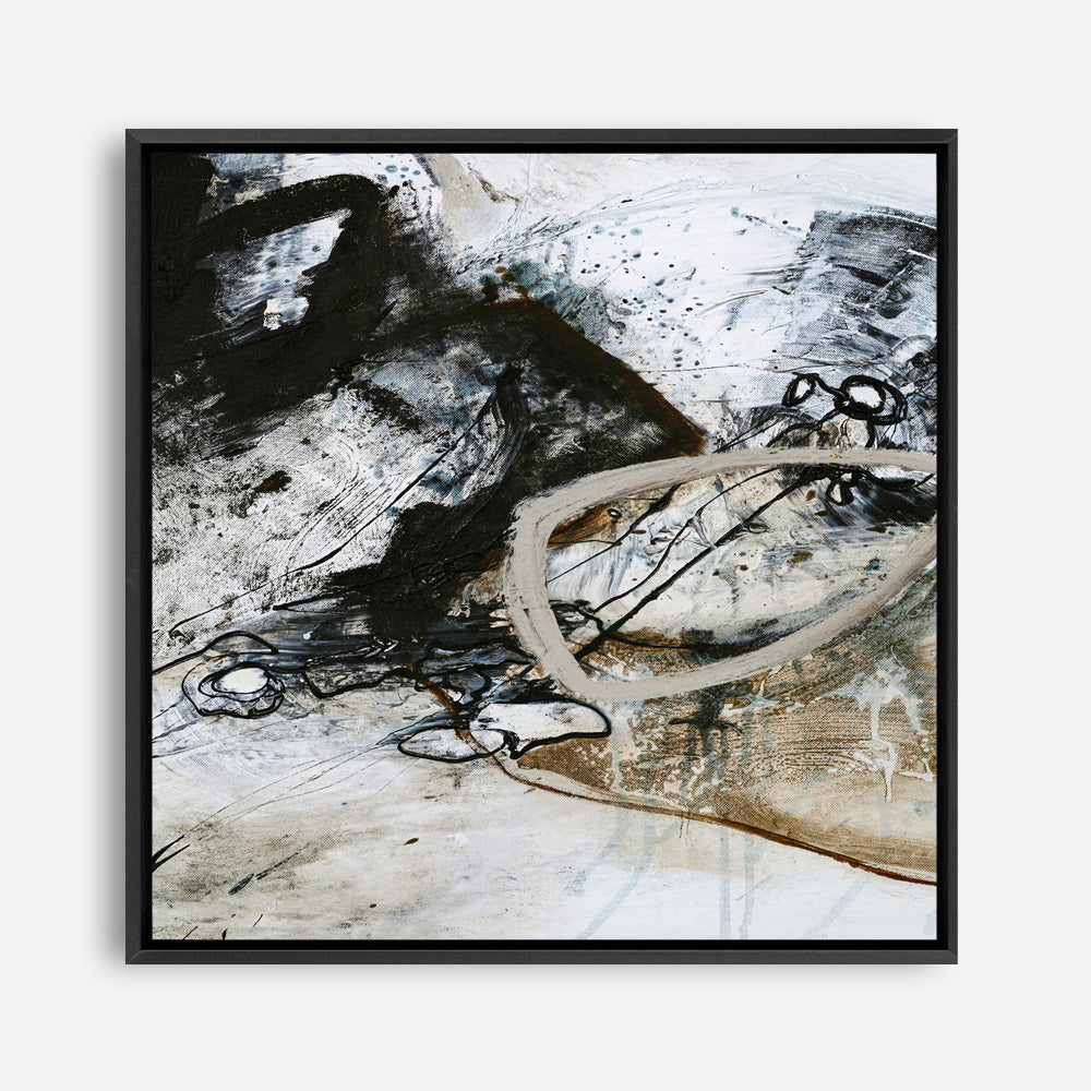 Black and White 2 (Square) Canvas Print