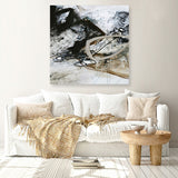 Black and White 2 (Square) Canvas Print
