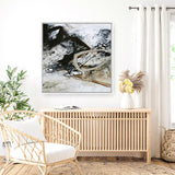 Black and White 2 (Square) Canvas Print