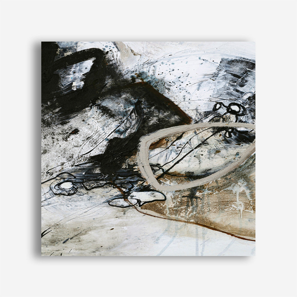 Black and White 2 (Square) Canvas Print