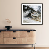 Black and White 2 (Square) Art Print