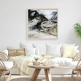 Black and White 2 (Square) Art Print