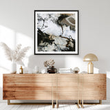 Black and White 3 (Square) Art Print