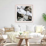 Black and White 3 (Square) Art Print