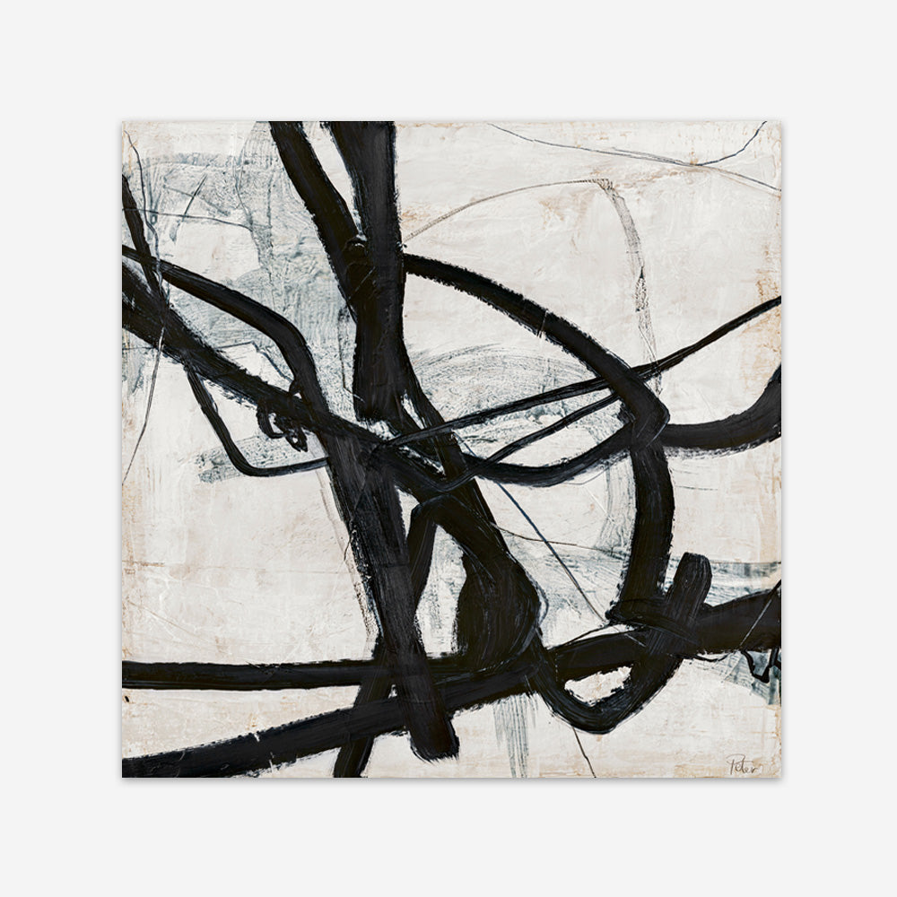 Graphical Lines 6 (Square) Art Print