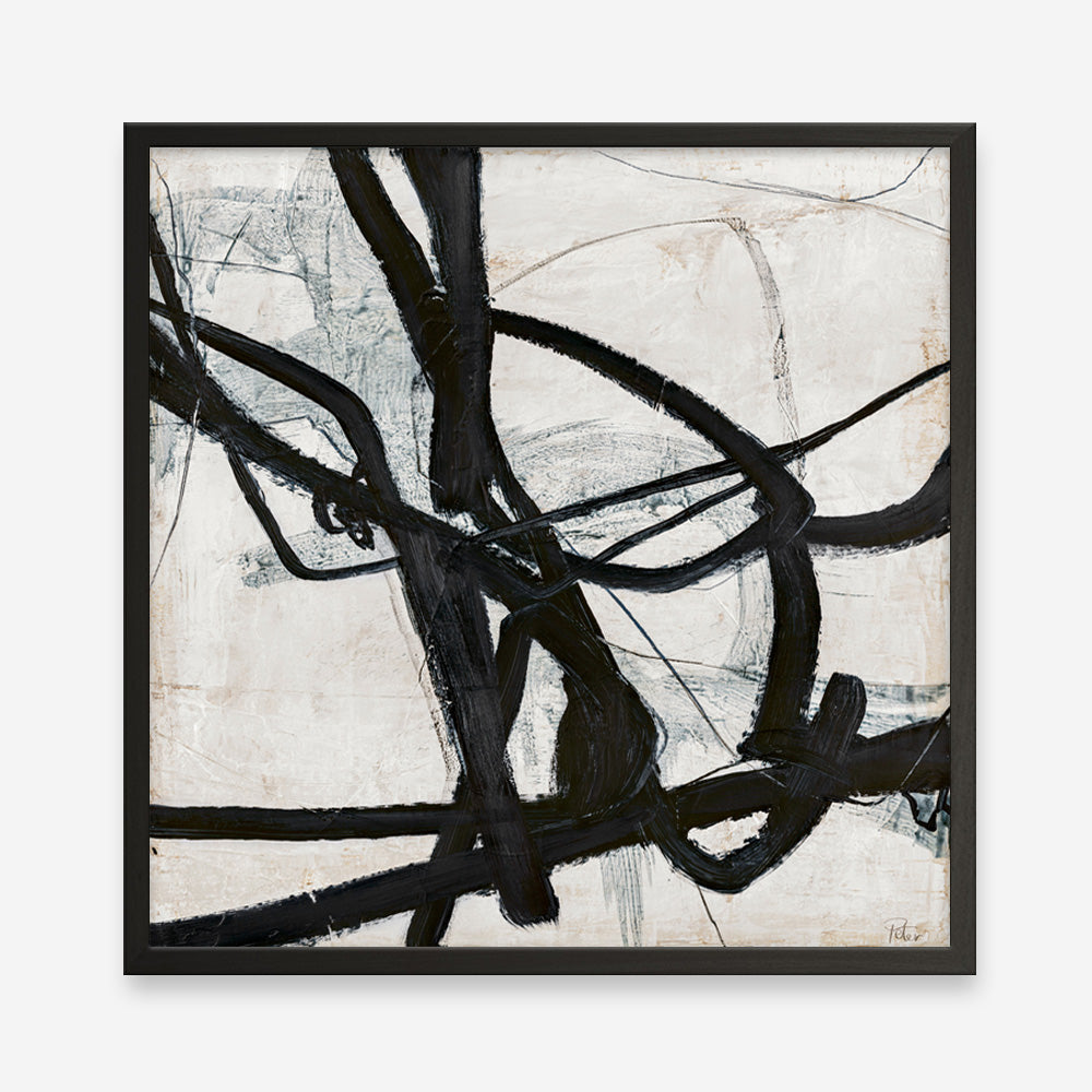 Graphical Lines 6 (Square) Art Print