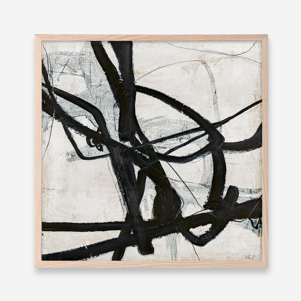 Graphical Lines 6 (Square) Art Print