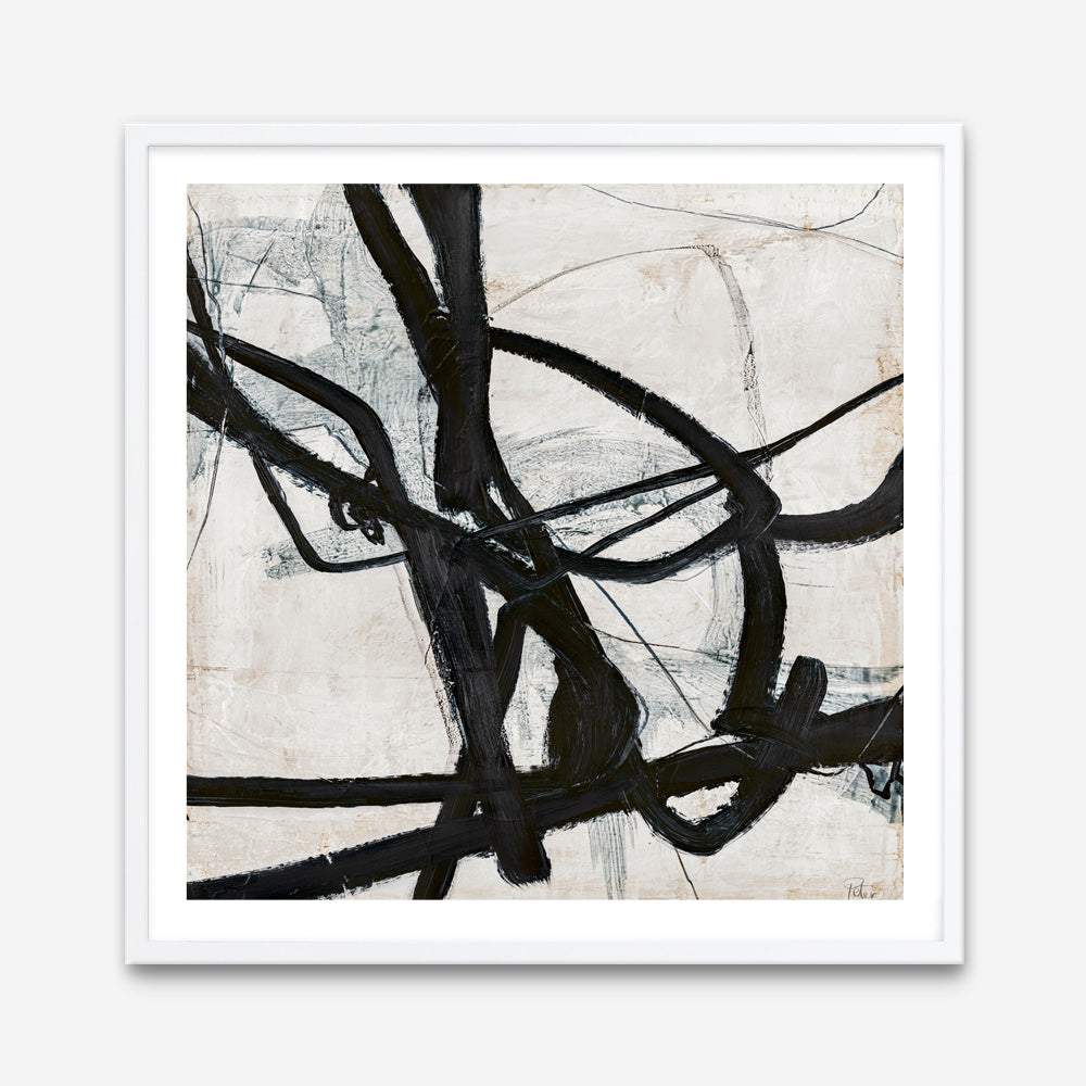 Graphical Lines 6 (Square) Art Print