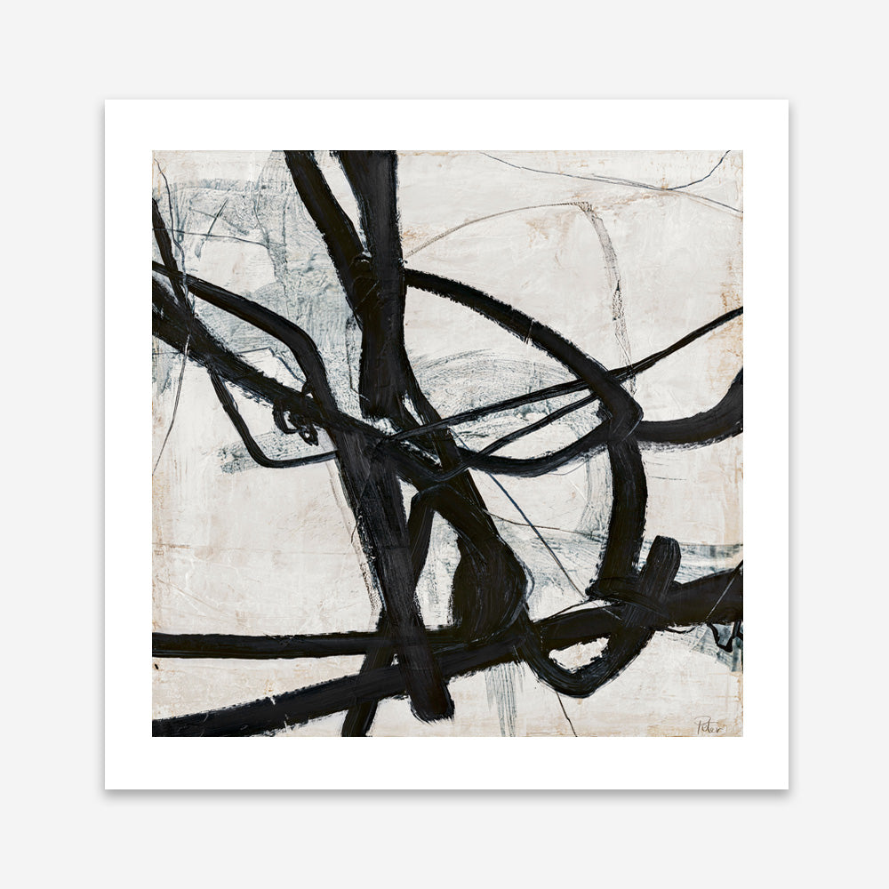 Graphical Lines 6 (Square) Art Print