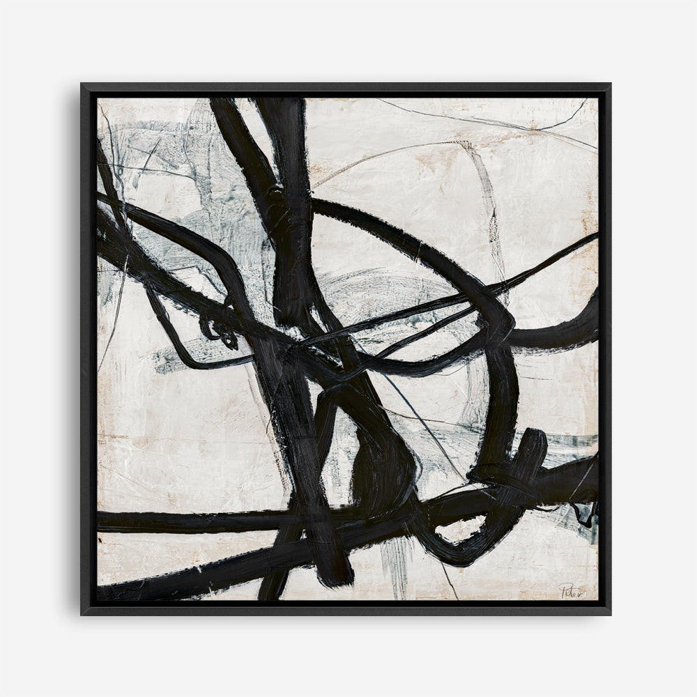 Graphical Lines 6 (Square) Canvas Print