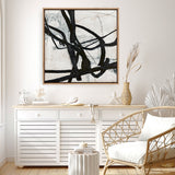 Graphical Lines 6 (Square) Canvas Print