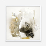 Aqua Sketch 1 (Square) Art Print