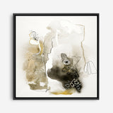 Aqua Sketch 1 (Square) Canvas Print