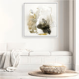 Aqua Sketch 1 (Square) Canvas Print