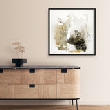 Aqua Sketch 1 (Square) Art Print