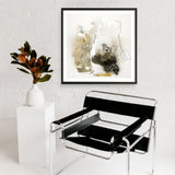 Aqua Sketch 1 (Square) Art Print