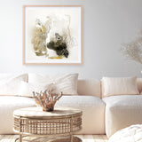 Aqua Sketch 1 (Square) Art Print