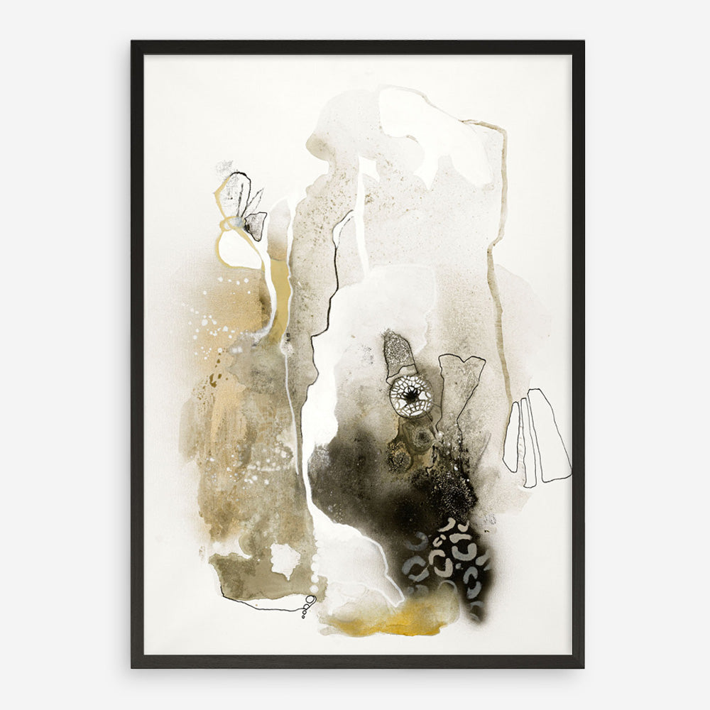 Aqua Sketch 1 Art Print