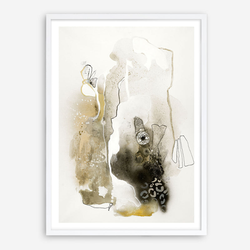 Aqua Sketch 1 Art Print